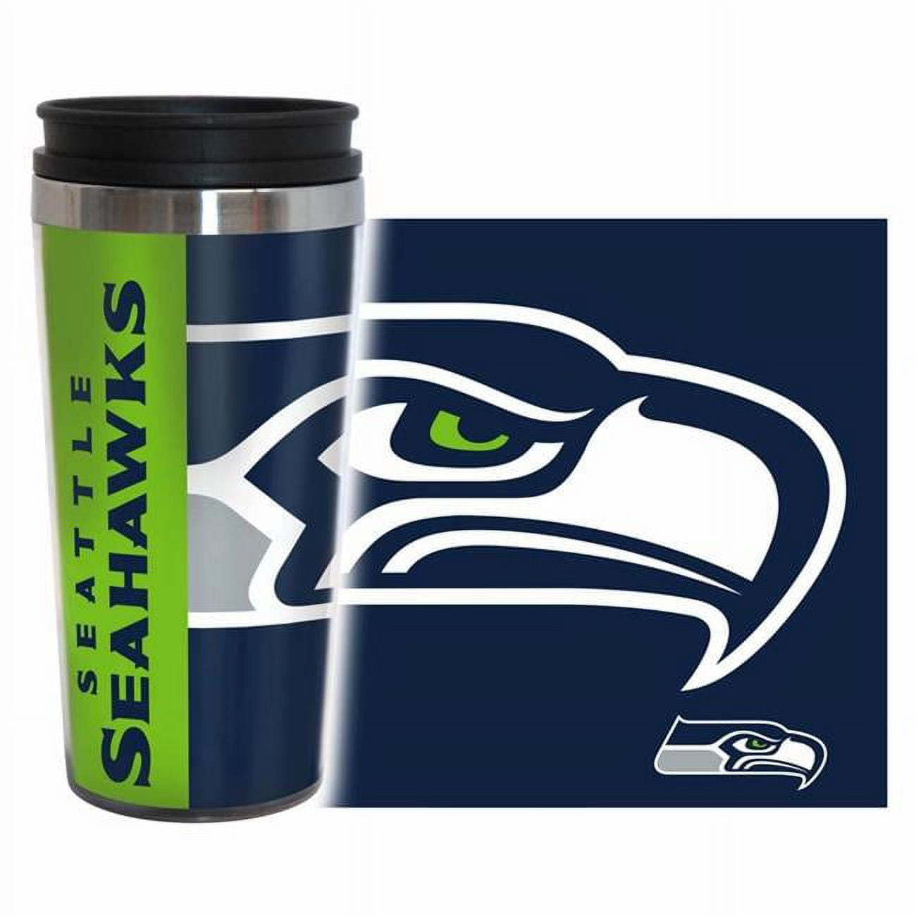 Picture of Seattle Seahawks Travel Mug - 14 oz Full Wrap - Hype Style