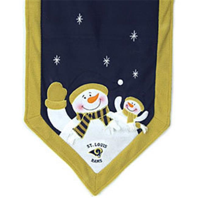 Picture of St. Louis Rams Table Runner 72x15 Snowman Throwback