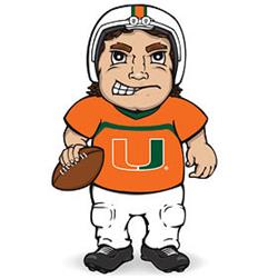 Miami Hurricanes Dancing Musical Halfback