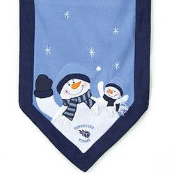 Tennessee Titans Table Runner 72x15 Snowman