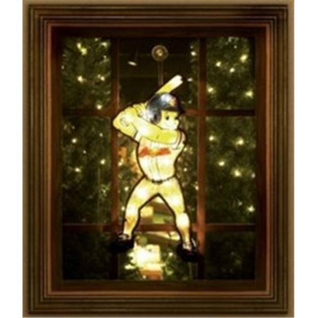 Cleveland Indians Window Light Up Player 20 Inch Double Sided