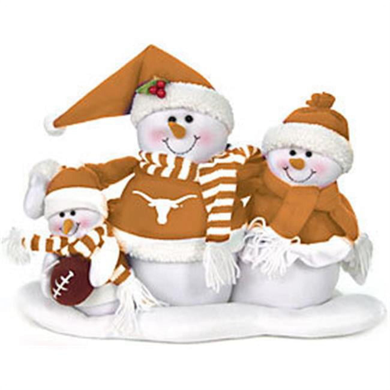 Texas Longhorns Table Top Snow Family