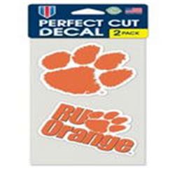 Clemson Tigers Set of 2 Die Cut Decals