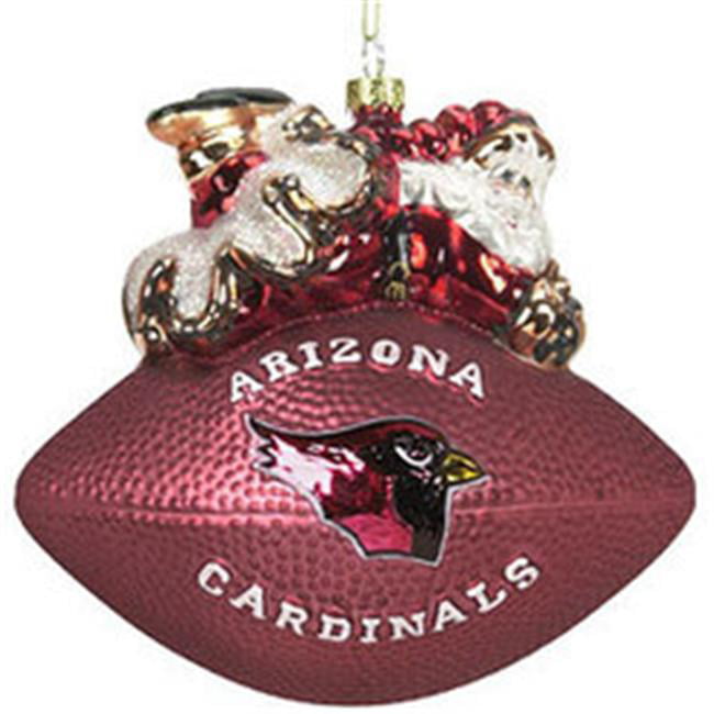 Picture of Arizona Cardinals Ornament 5 1/2 Inch Peggy Abrams Glass Football