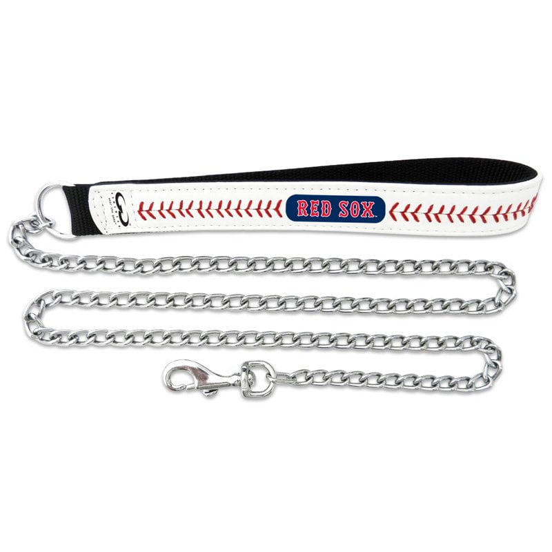 Picture of Boston Red Sox Baseball Leather Leash - M