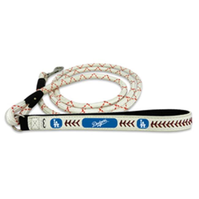 Los Angeles Dodgers Pet Leash Leather Chain Baseball Size Medium