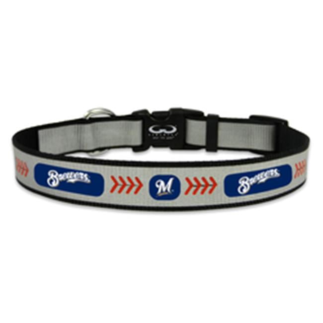 Milwaukee Brewers Pet Collar Reflective Baseball Size Medium