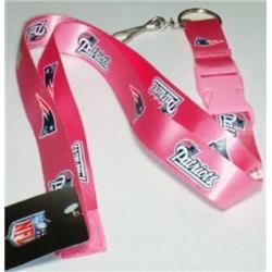 New England Patriots Lanyard - Breakaway with Key Ring - Pink