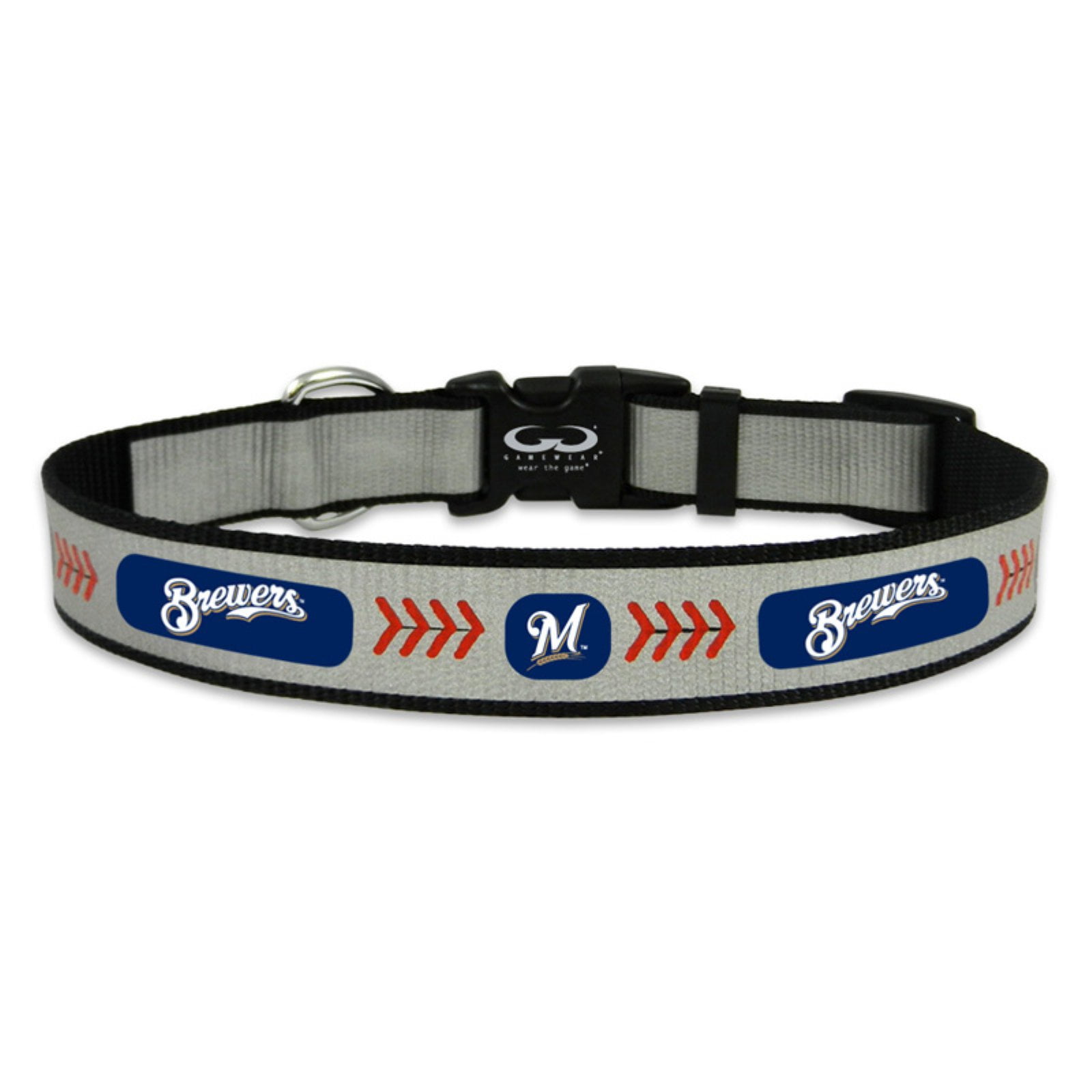 Milwaukee Brewers Reflective Small Baseball Collar Small