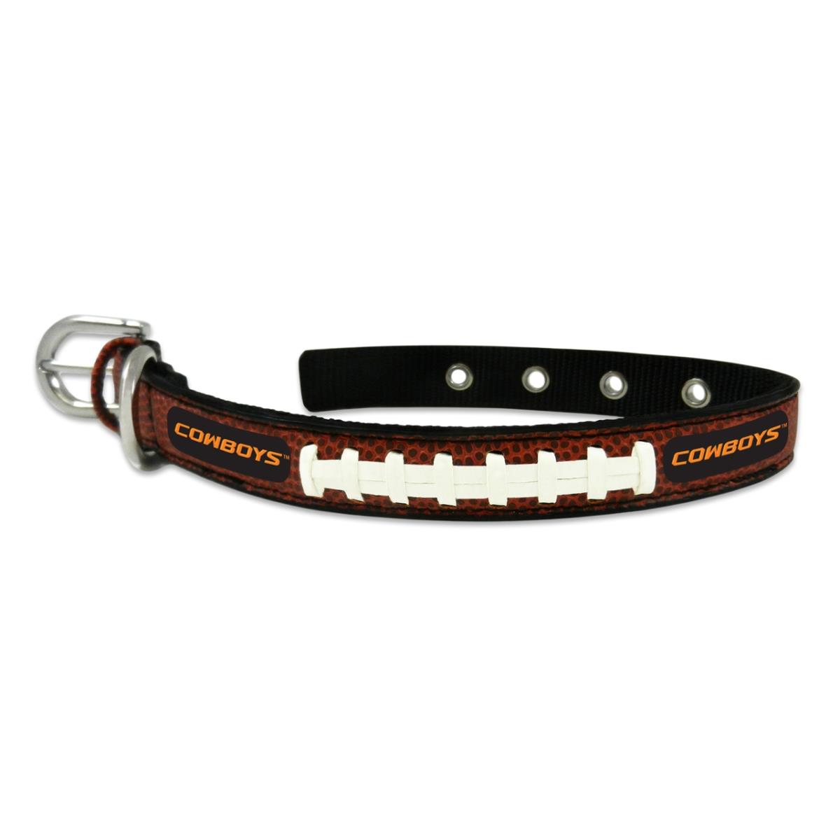 Oklahoma State Cowboys Classic Leather Small Football Collar