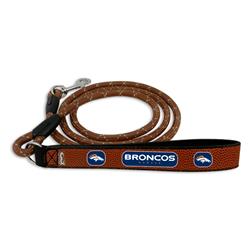Denver Broncos Pet Leash Football Leather Chain Size Large