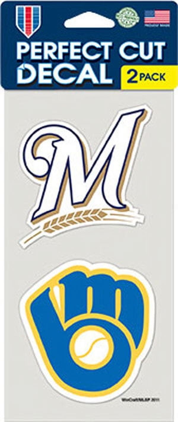 Picture of Milwaukee Brewers Decal 4x4 Perfect Cut Set of 2