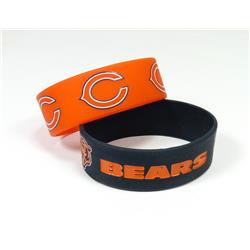 Chicago Bears Bracelets 2 Pack Wide