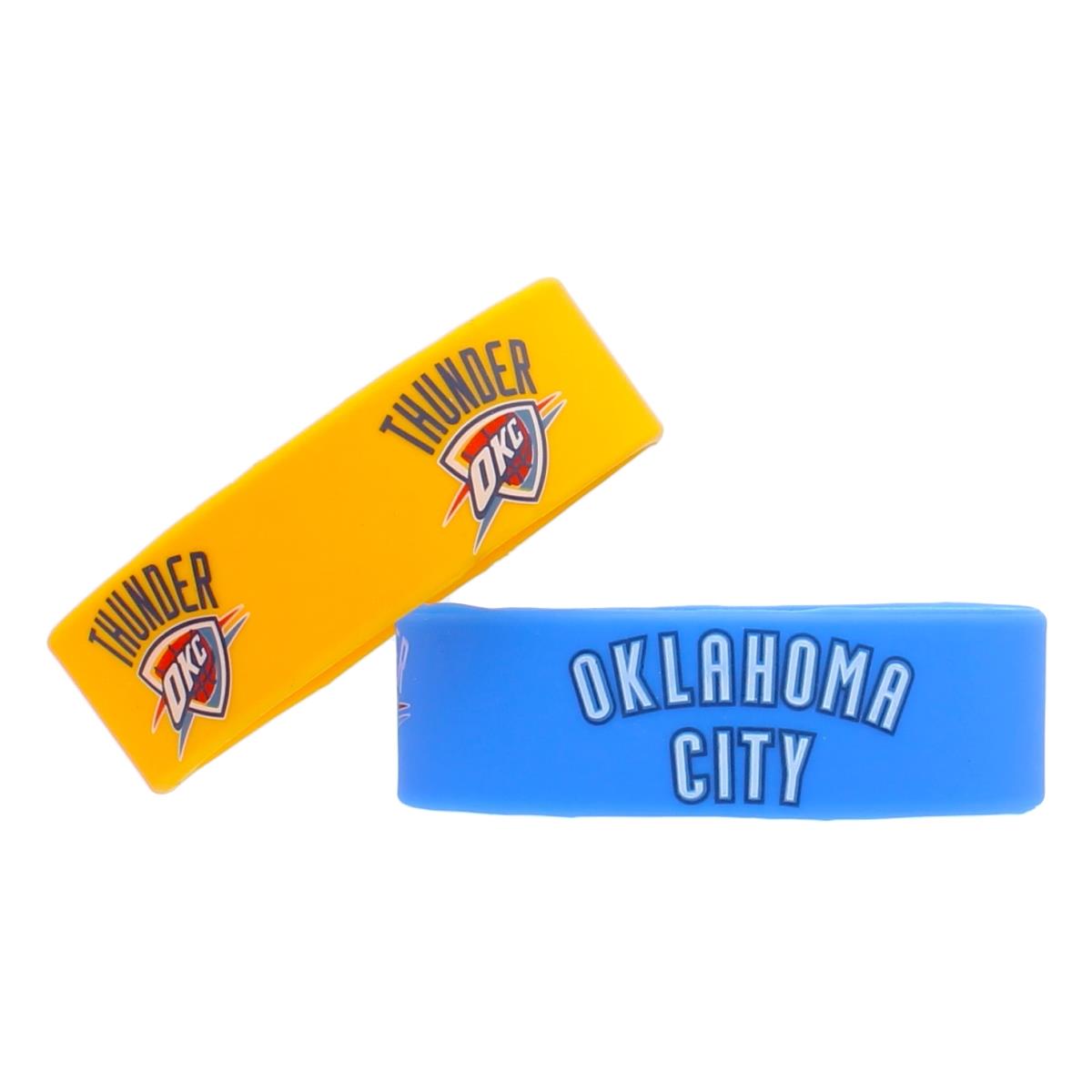 Picture of Oklahoma City Thunder Bracelets 2 Pack Wide
