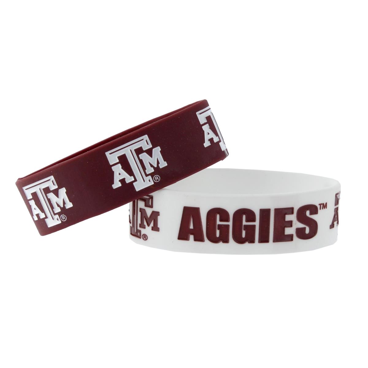 Picture of Texas A&amp;M Aggies Bracelets - 2 Pack Wide