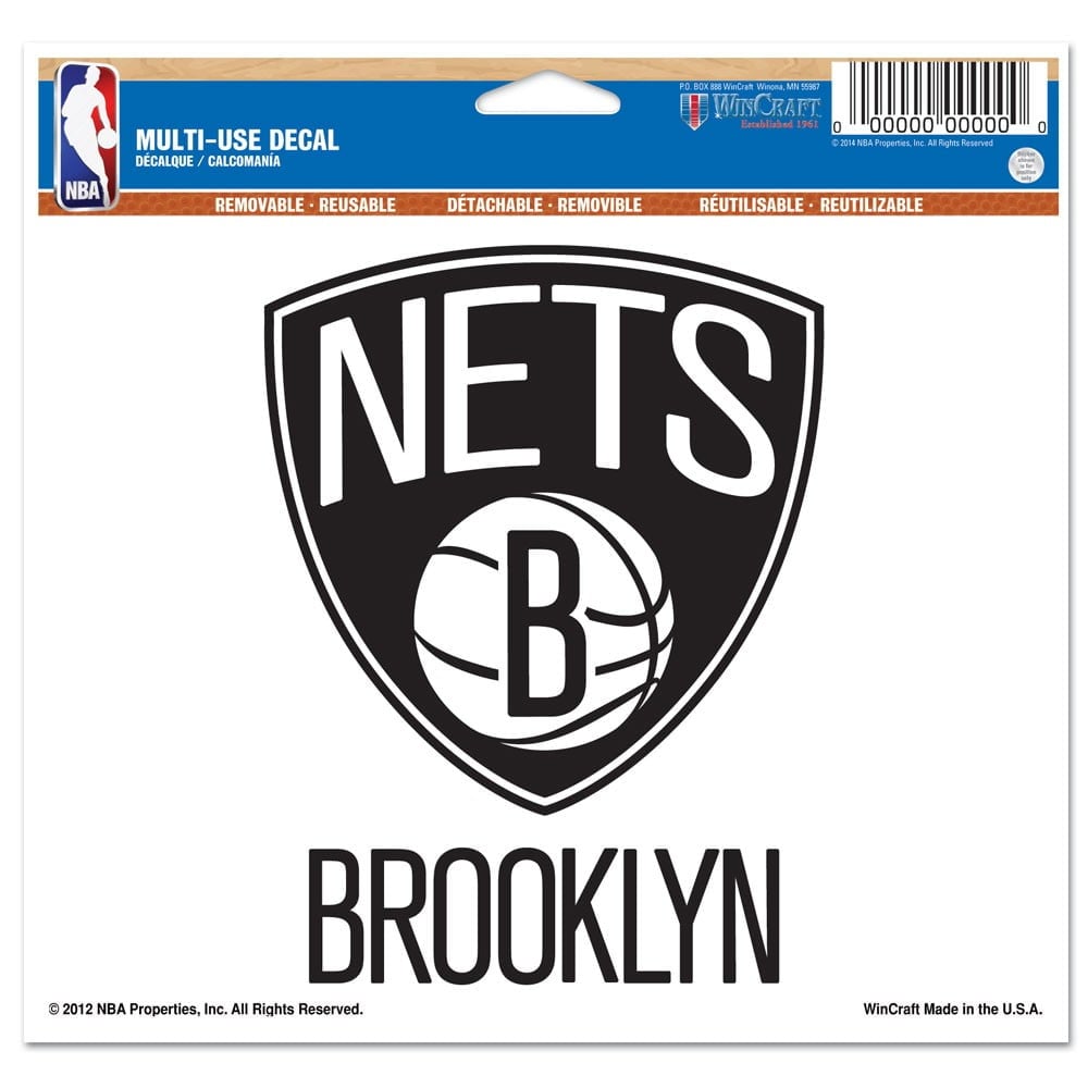 Brooklyn Nets Decal 5x6 Muti Use Color