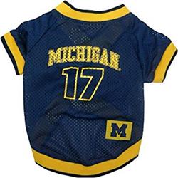 Michigan Wolverines Pet Jersey Size XS