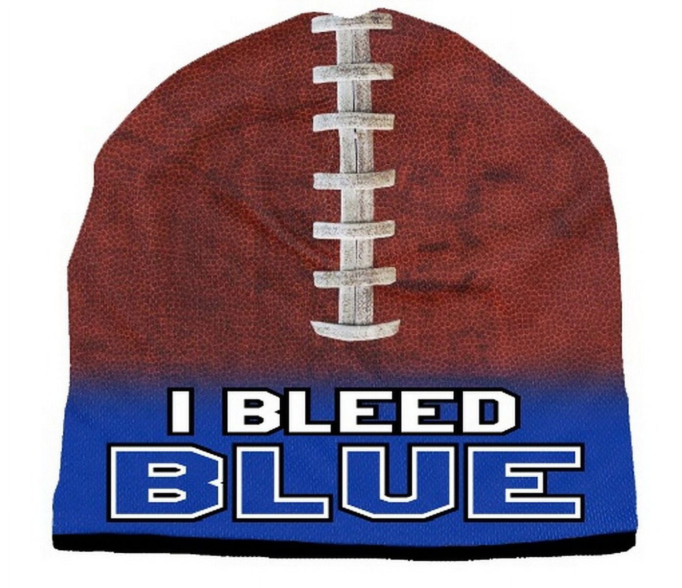 Picture of Beanie I Bleed Style Sublimated Football Royal Blue Design