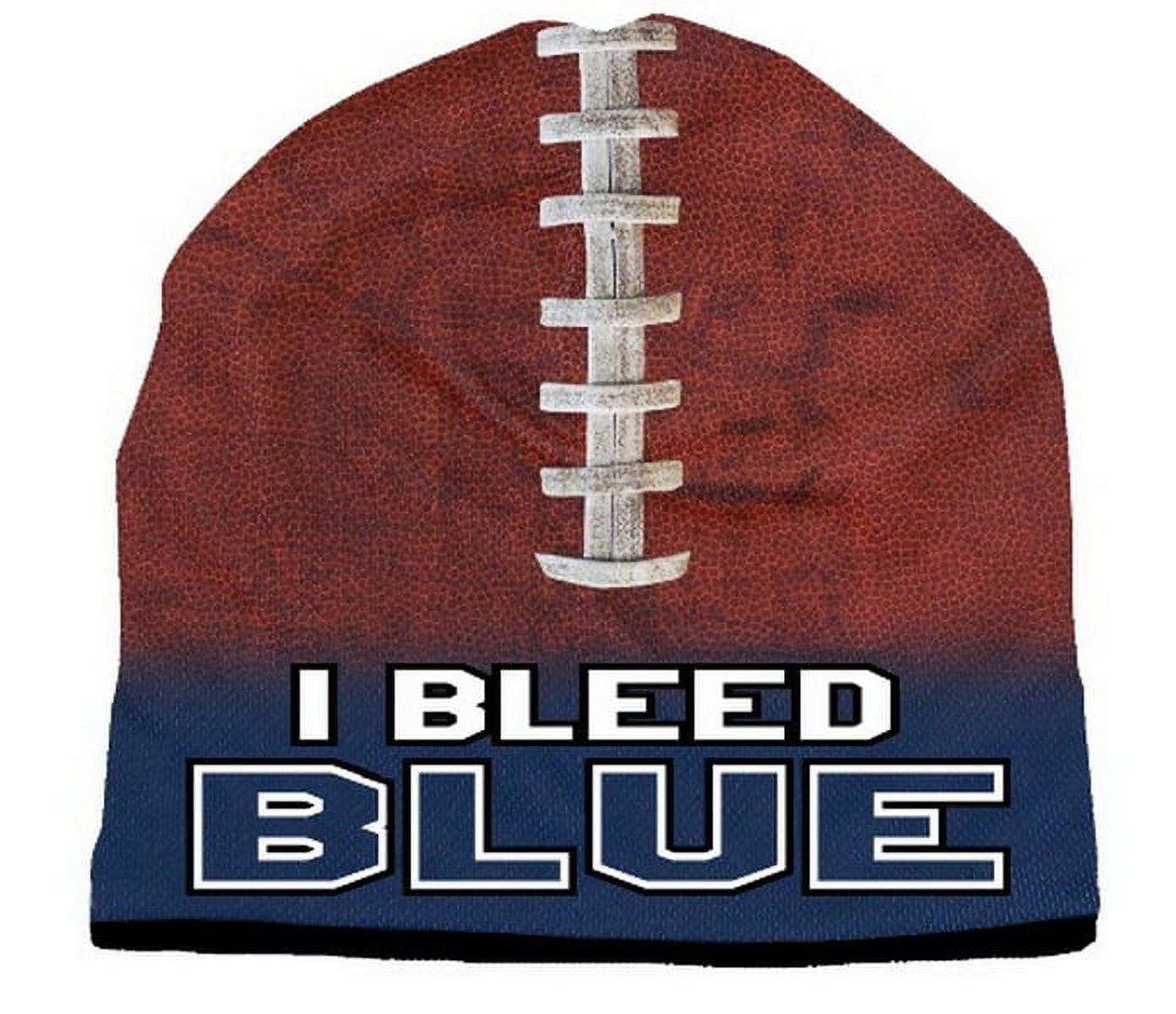 Picture of Beanie I Bleed Style Sublimated Football Navy Blue Design