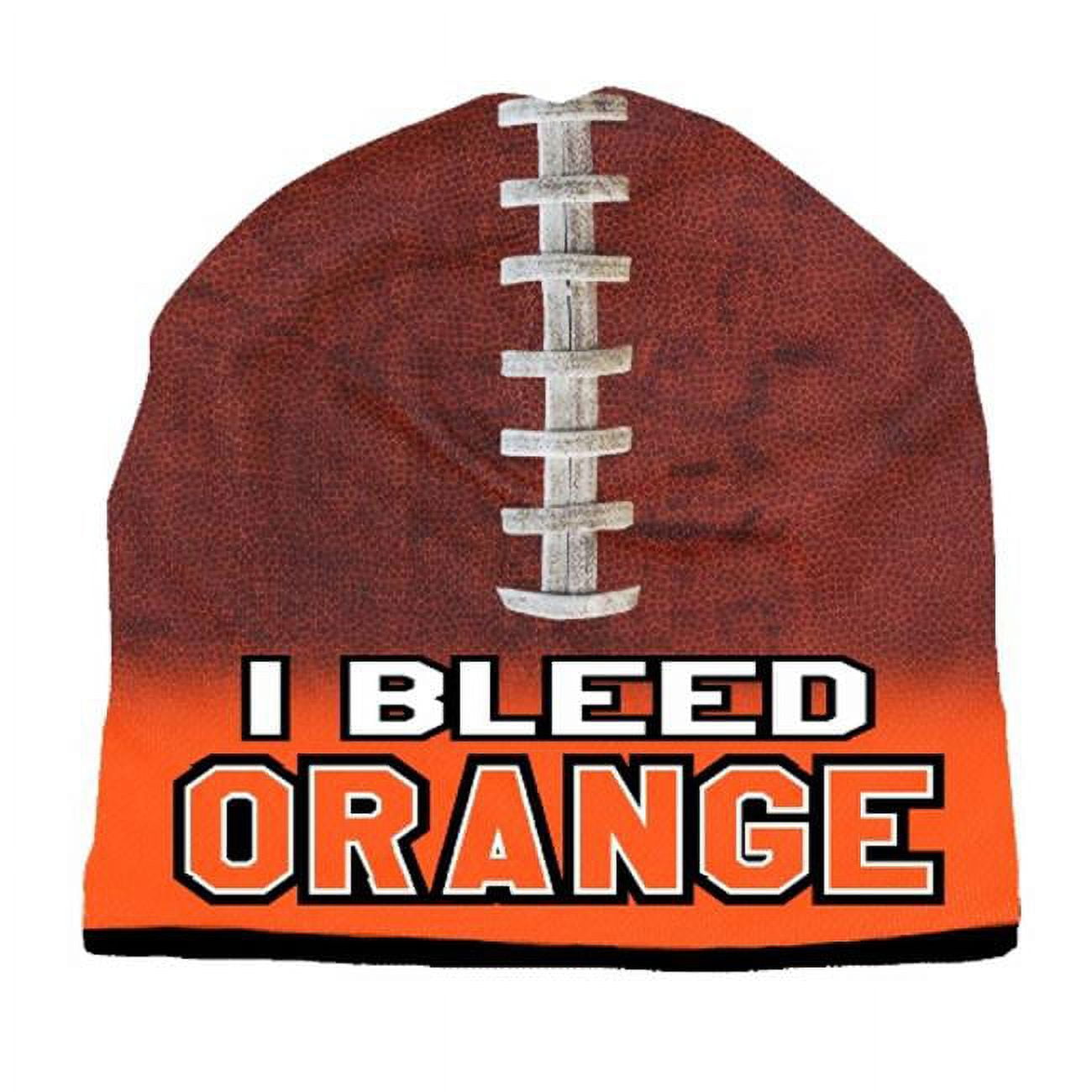 Picture of Beanie I Bleed Style Sublimated Football Orange Design