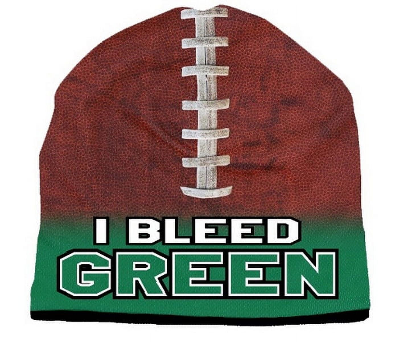 Picture of Beanie I Bleed Style Sublimated Football Kelly Green Design