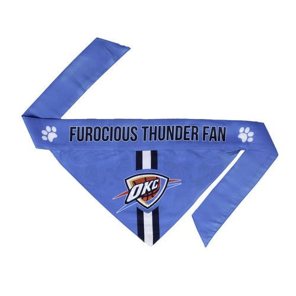 Oklahoma City Thunder Pet Bandanna Size XS Special Order