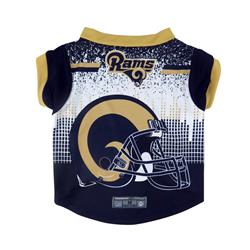 Los Angeles Rams Pet Performance Tee Shirt Size L