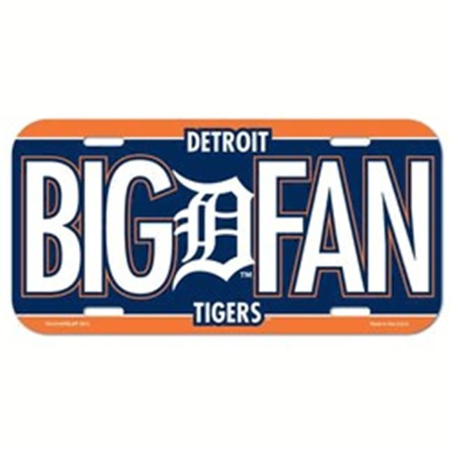 Detroit Tigers License Plate Plastic Special Order