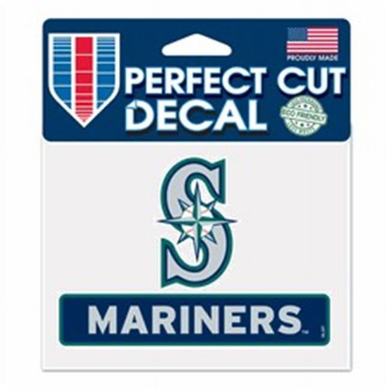 Seattle Mariners Decal 4.5x5.75 Perfect Cut Color
