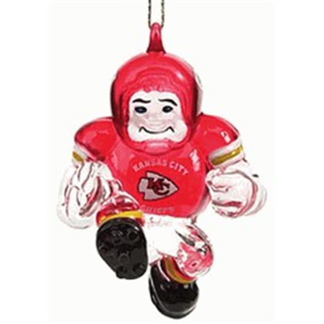 Kansas City Chiefs 3" Crystal Halfback Ornament