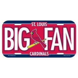 St. Louis Cardinals License Plate Plastic