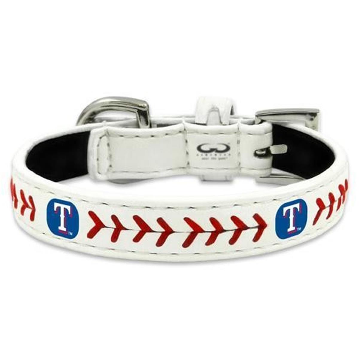 Picture of Texas Rangers Classic Leather Toy Baseball Collar