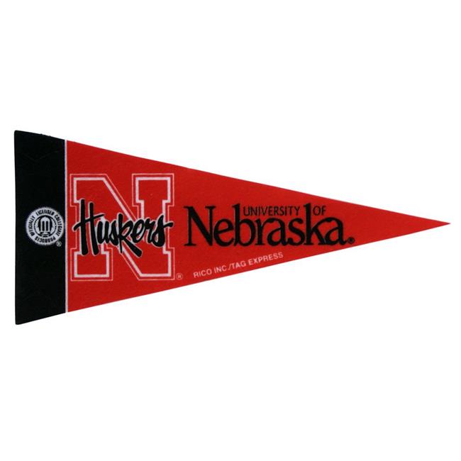 Picture of Nebraska Cornhuskers Pennant - Mini - Single - Script Logo