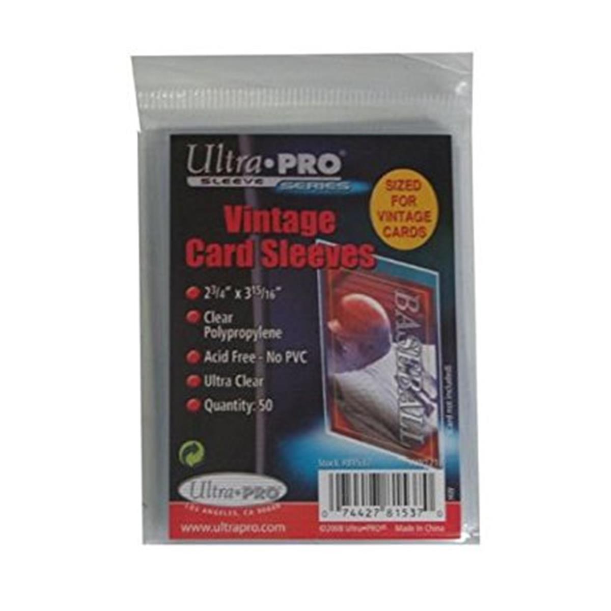 Picture of Ultra Pro Vintage Card Sleeve - (50 per pack)