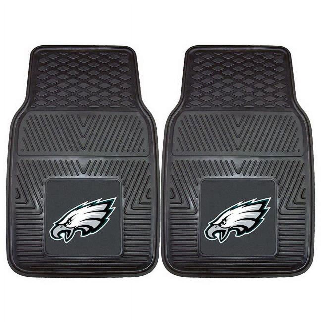 Logo Brands Philadelphia Eagles Two-Piece Vinyl Car Mat Set