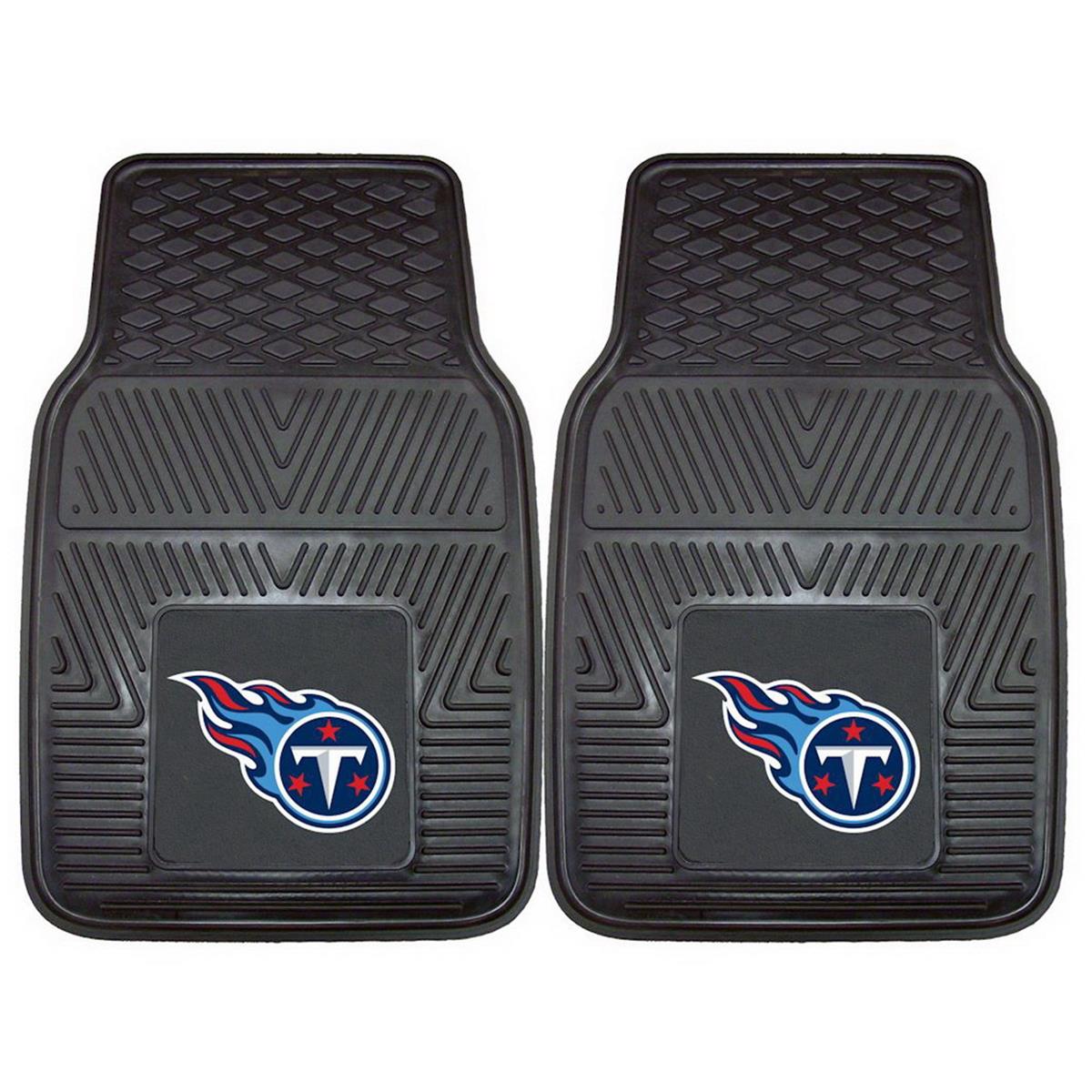 Logo Brands Tennessee Titans Two-Piece Vinyl Car Mat Set