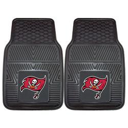 Logo Brands Tampa Bay Buccaneers Two-Piece Vinyl Car Mat Set