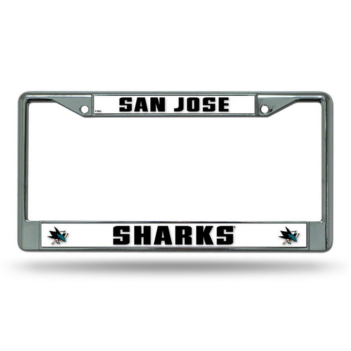 Picture of San Jose Sharks License Plate Frame Chrome