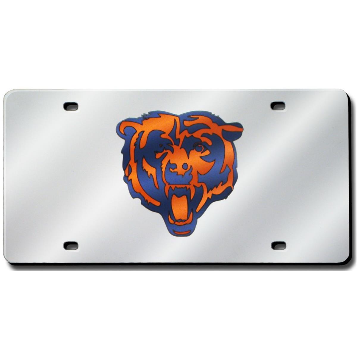Picture of Chicago Bears License Plate Laser Cut Silver