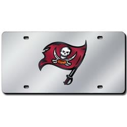 Tampa Bay Buccaneers License Plate Laser Cut Silver