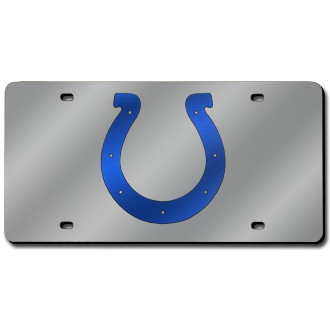 Indianapolis Colts License Plate Laser Cut Silver