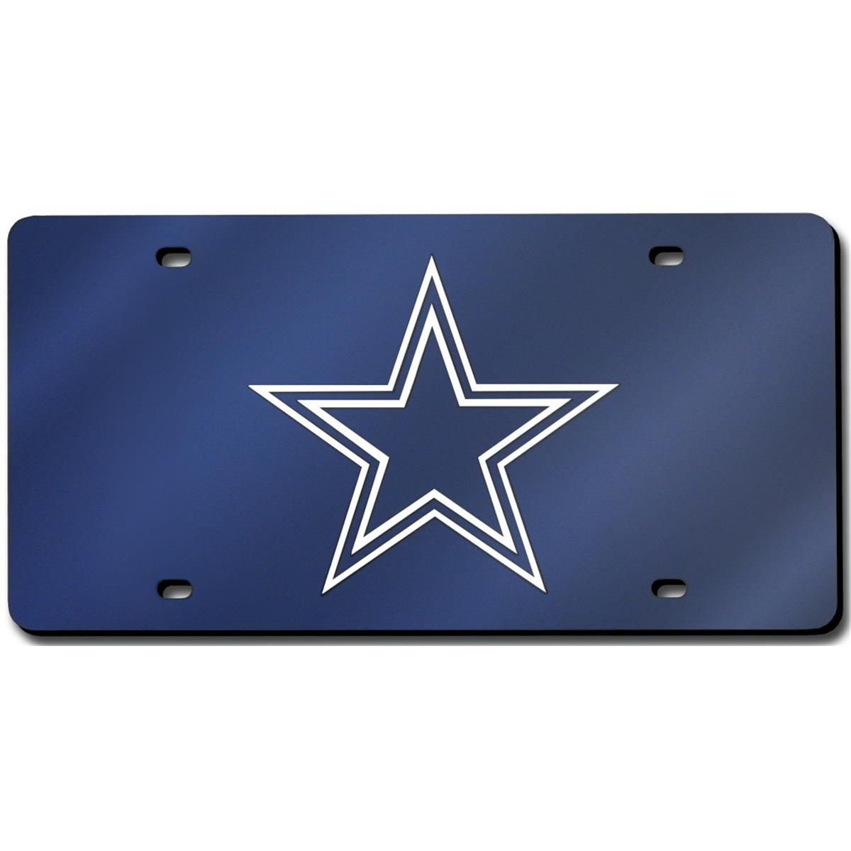 Picture of Dallas Cowboys License Plate Laser Cut Navy