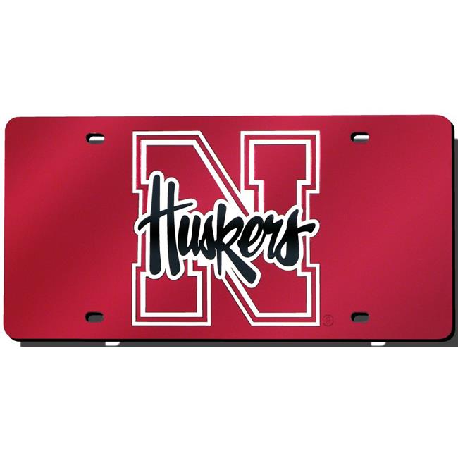 Nebraska Cornhuskers License Plate Laser Cut Red