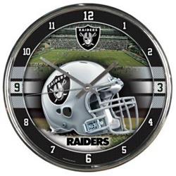 Picture of Oakland Raiders Round Chrome Wall Clock