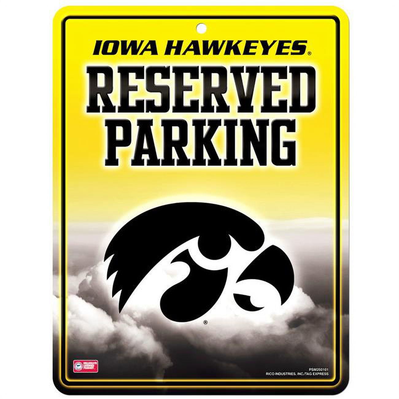 Picture of Iowa Hawkeyes Sign Metal Parking
