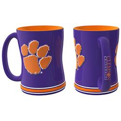 Picture of Clemson Tigers Coffee Mug - 14oz Sculpted Relief