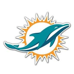 Miami Dolphins 12" Logo Car Magnet - 2013