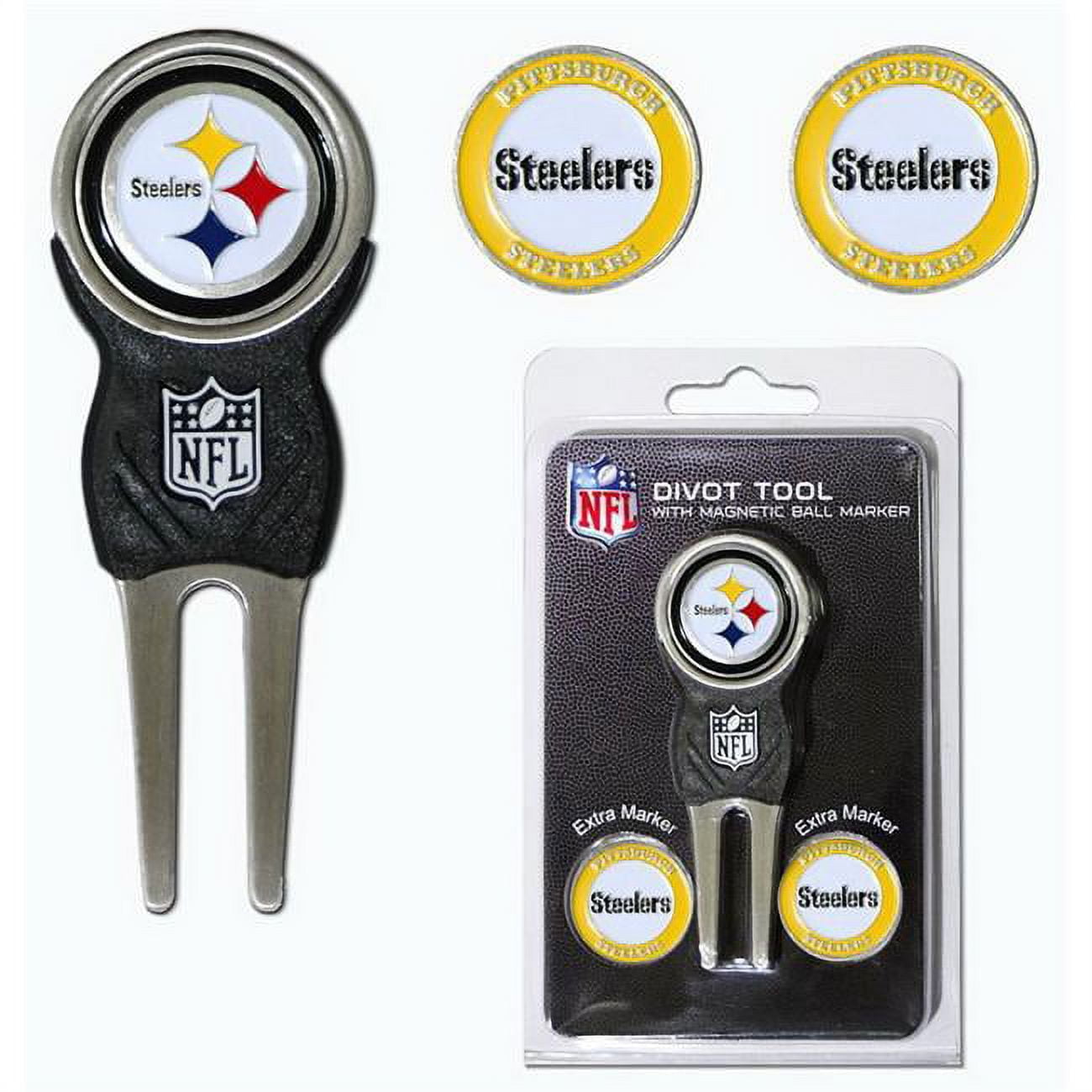 Picture of Pittsburgh Steelers Golf Divot Tool with 3 Markers