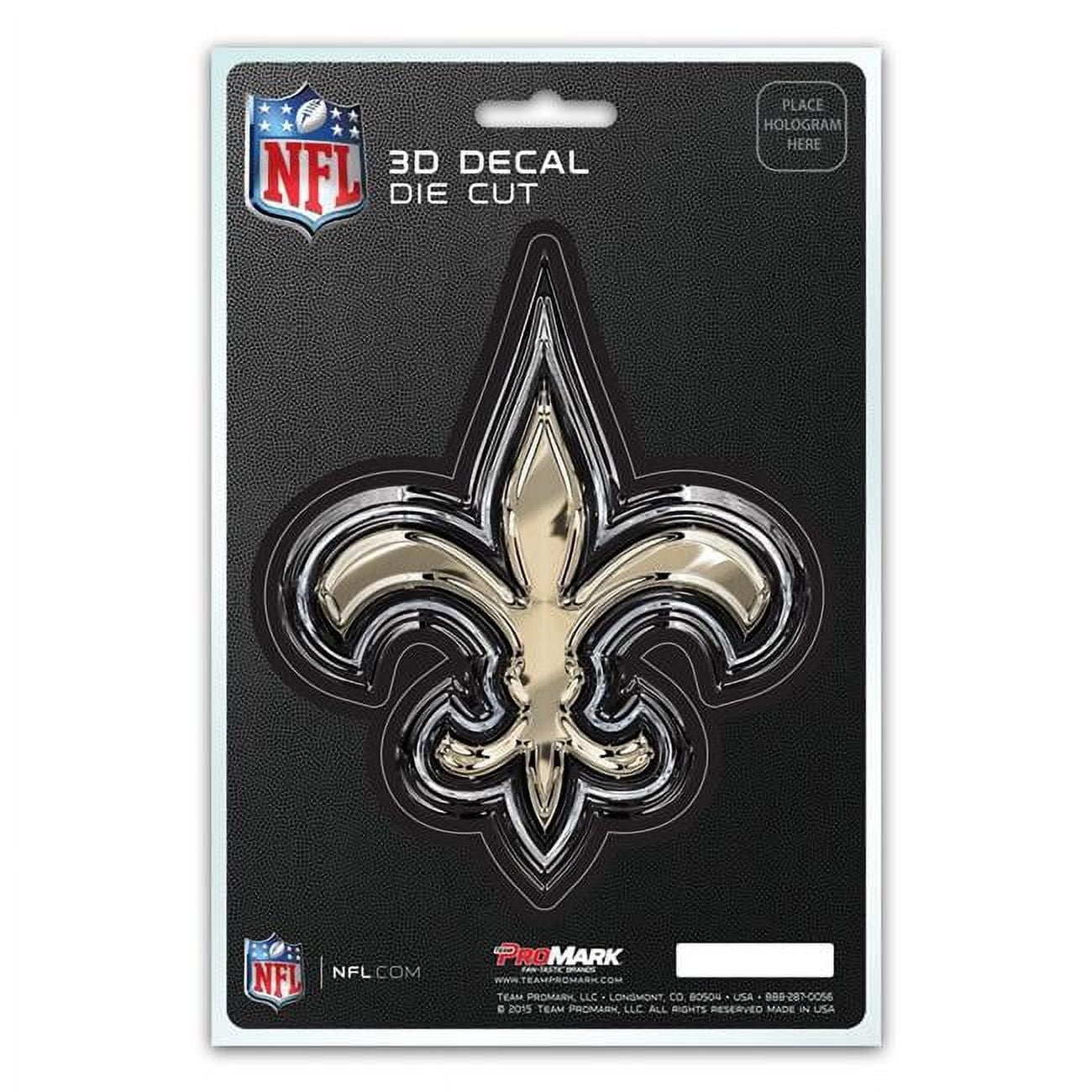 MKW  5 x 8 New Orleans Saints Die Cut 3D Logo Design Decal