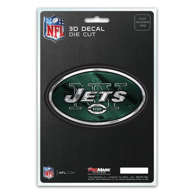 New York Jets Decal 5x8 Die Cut 3D Logo Design